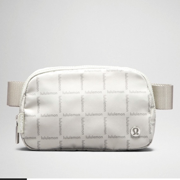 Lululemon Everywhere Belt Bag - Wordmark Grid Mini Raw Linen LAST ONE RARE FIND - Picture 12 of 12